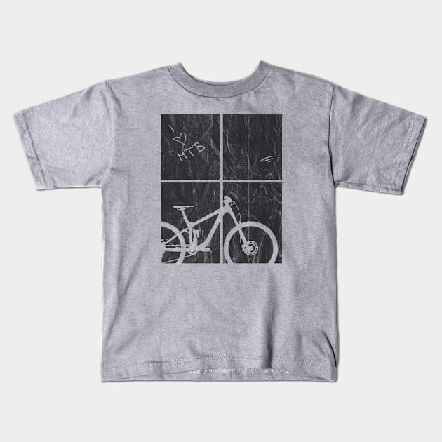 mountain bike mtb gift cycling biker cyclist bicycle outdoor Kids T-Shirt by TheOutdoorPeople